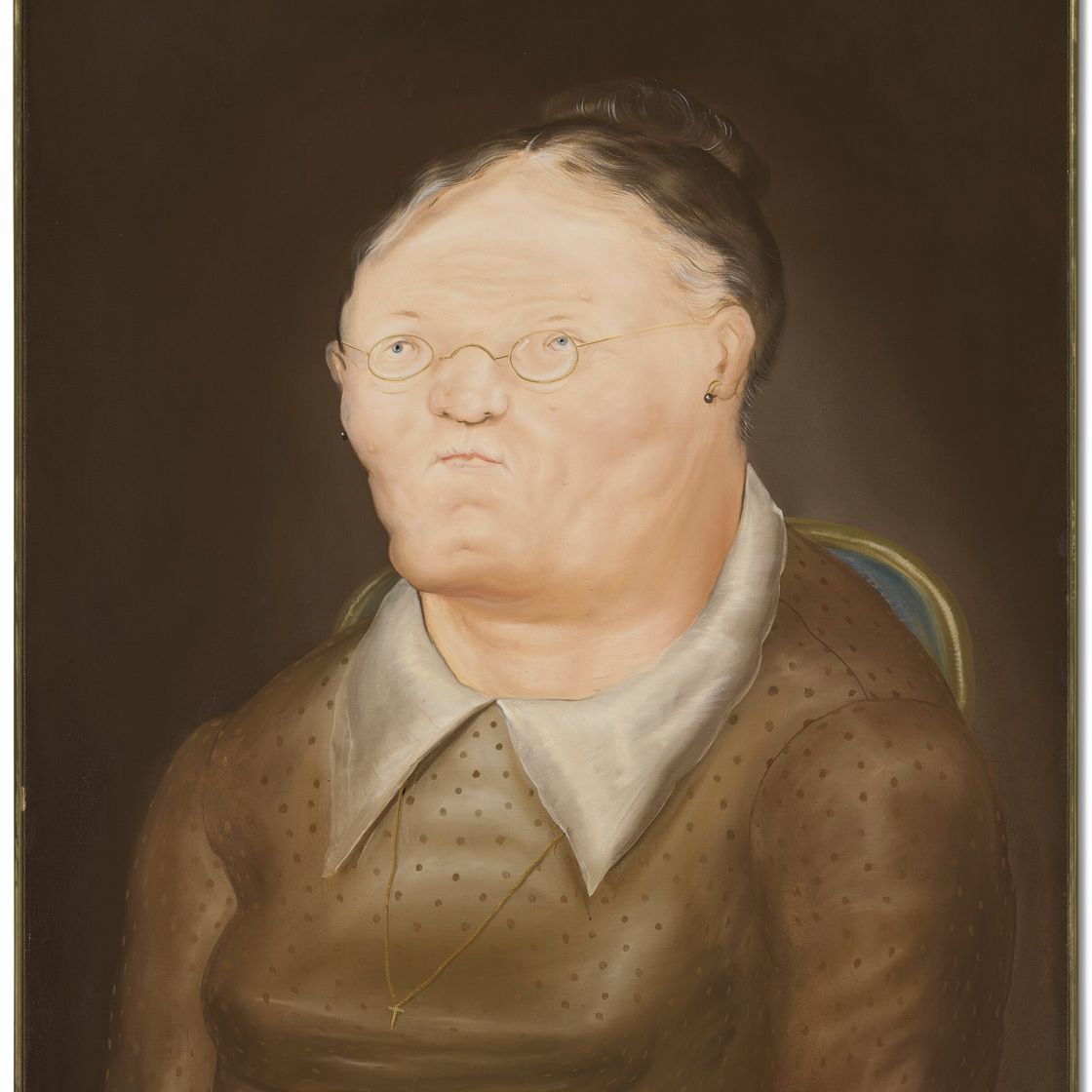 Fernando Botero — Пожилая леди, изображение 2