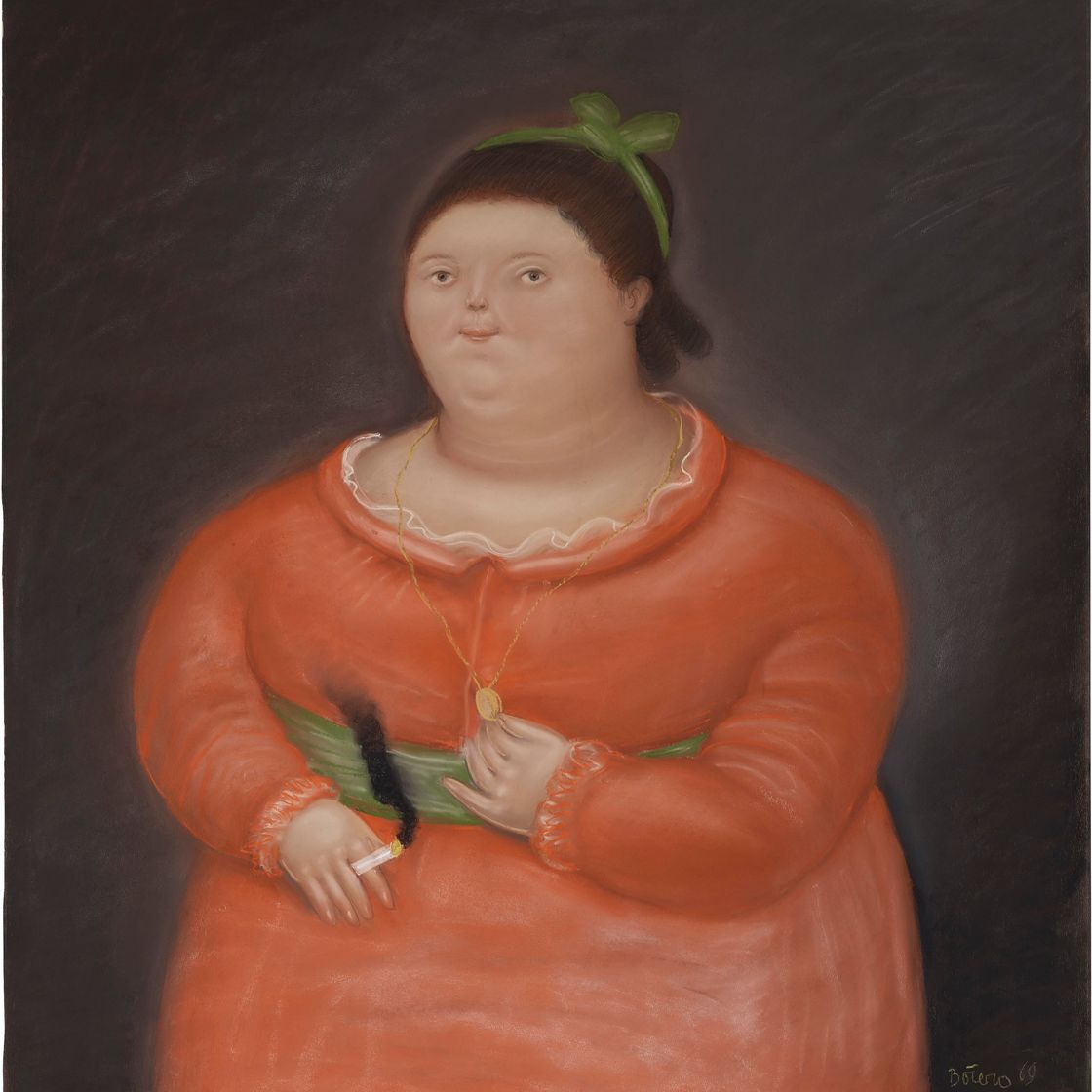 Fernando Botero — Женщина с сигаретой