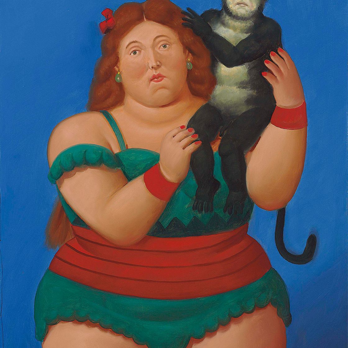 Fernando Botero — Циркач с обезьяной