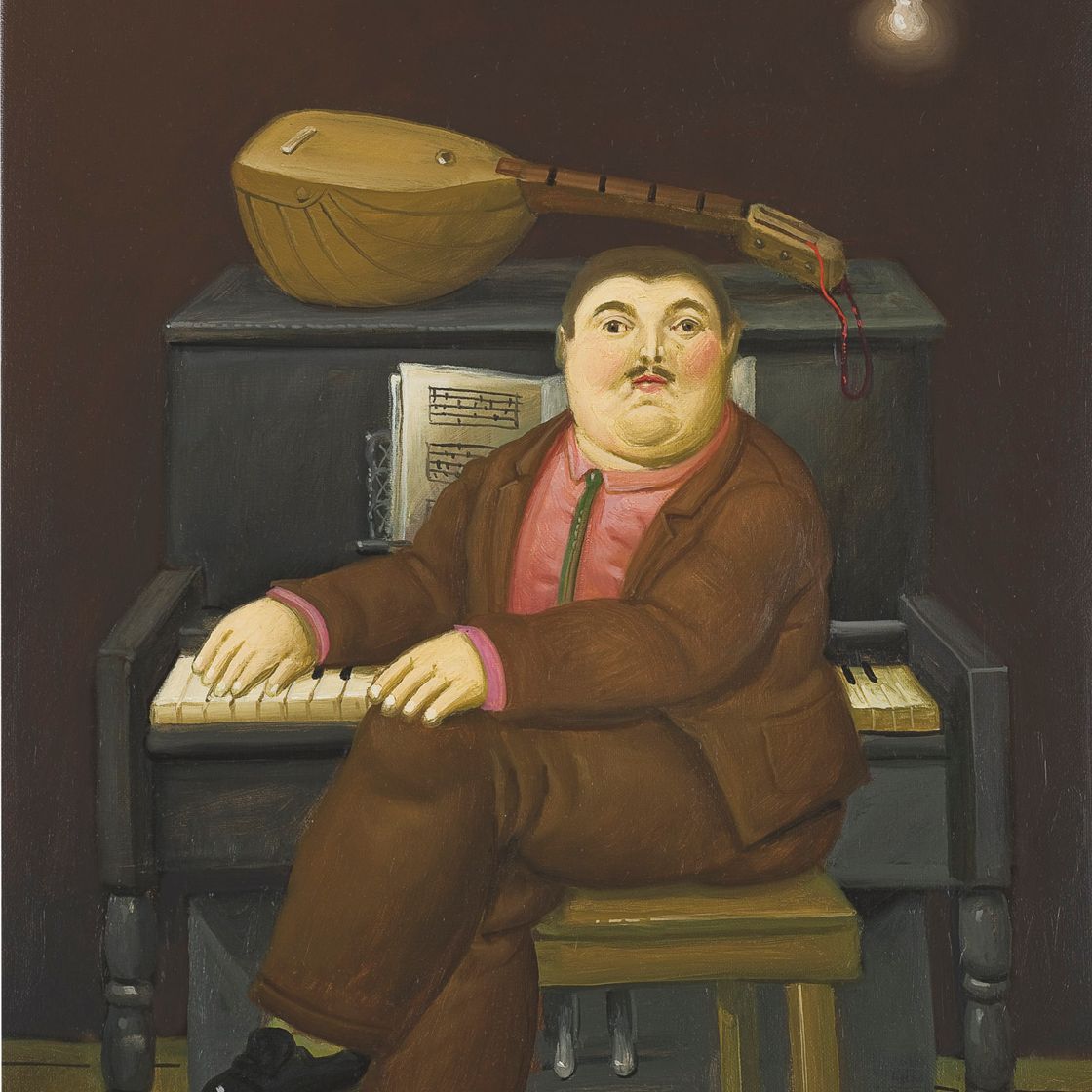 Fernando Botero — Мужчина за пианино