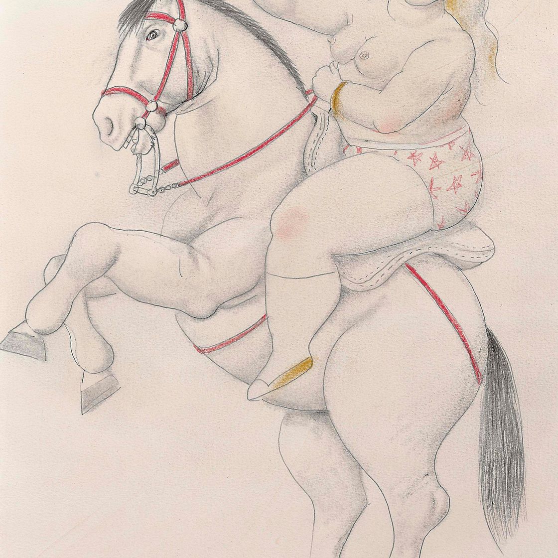 Fernando Botero — Женщина на лошади