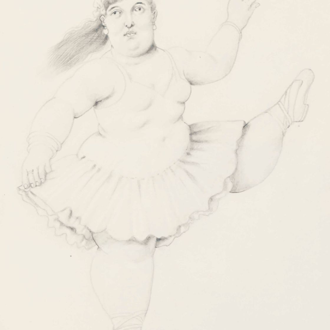 Fernando Botero — Без названия (балерина)