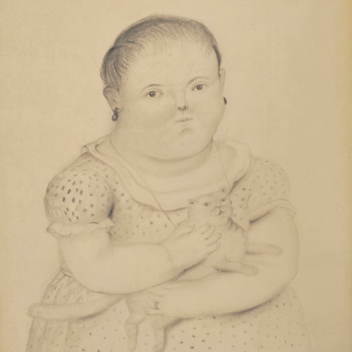 Fernando Botero — Маленькая девочка в чате