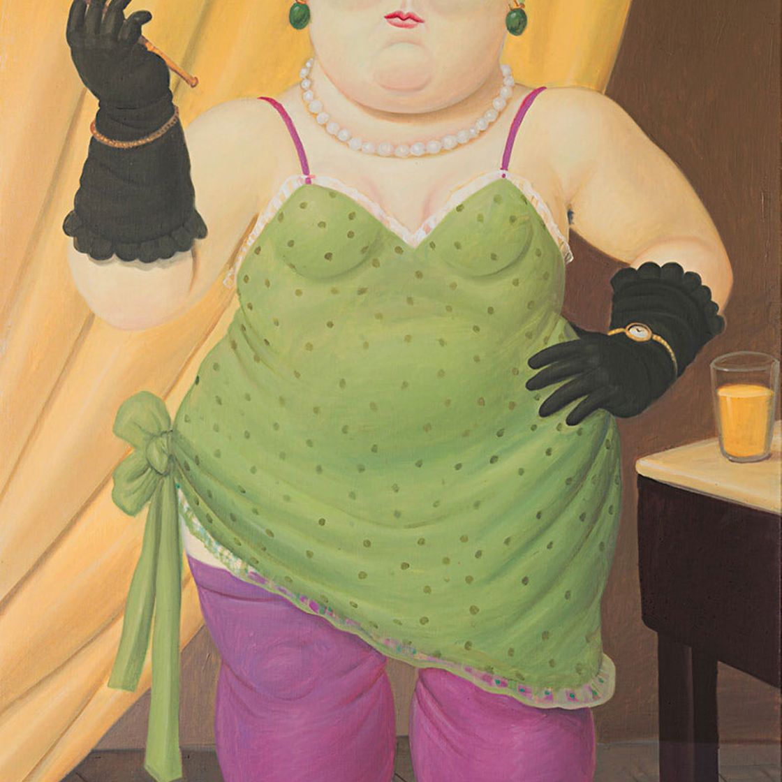Fernando Botero — Женщина в зеленом платье