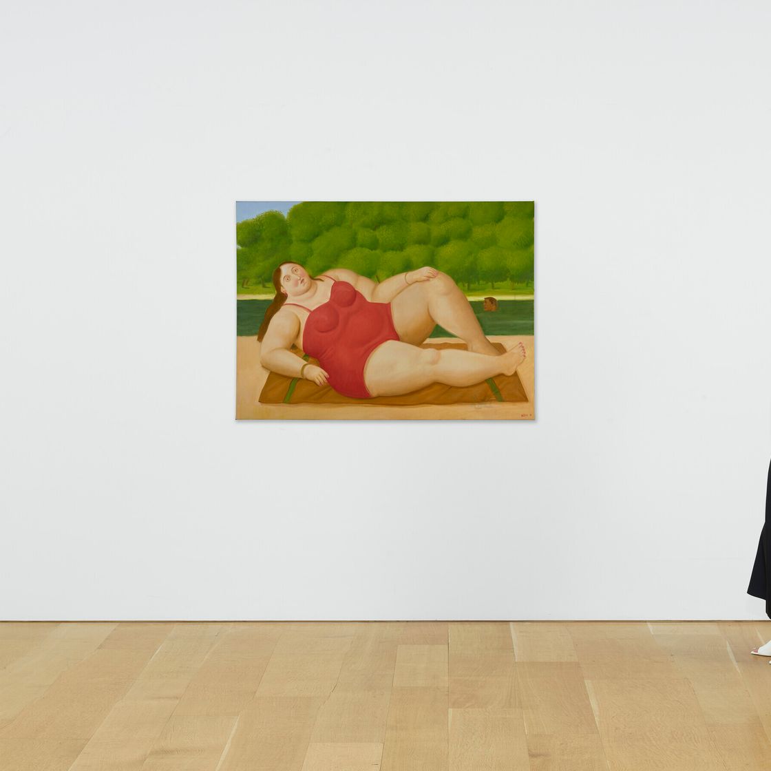 Fernando Botero — Купальщица в реке, изображение 4