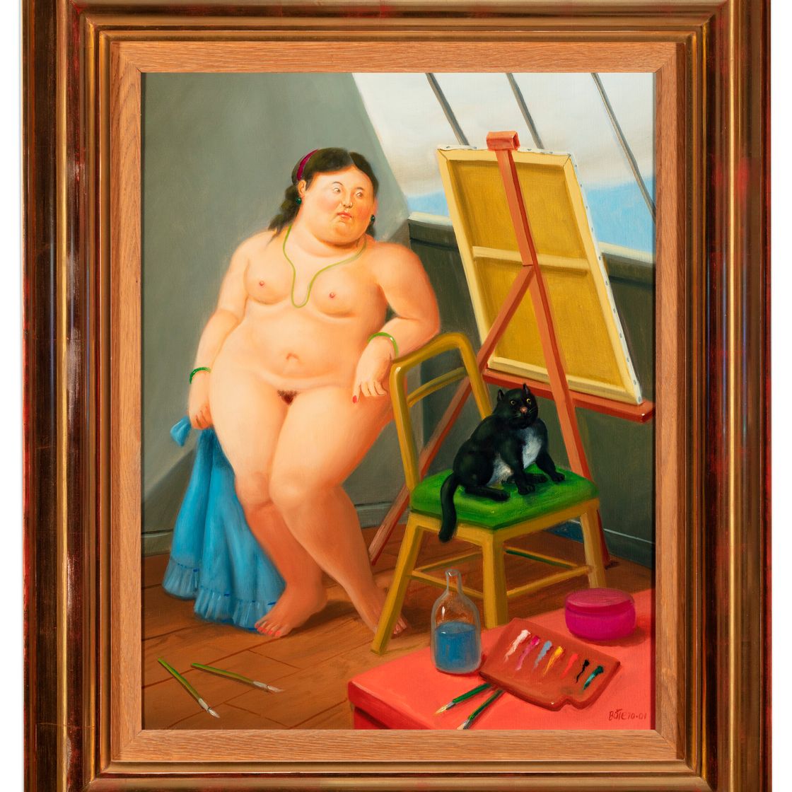 Fernando Botero — Модель в студии, изображение 2