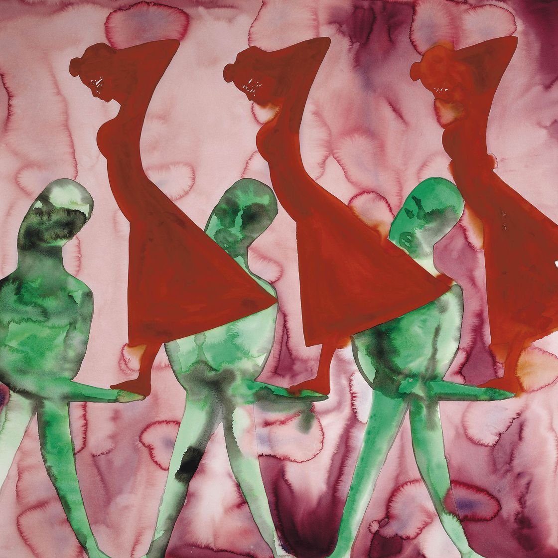Francesco Clemente — Амальфи: Танцующие девушки