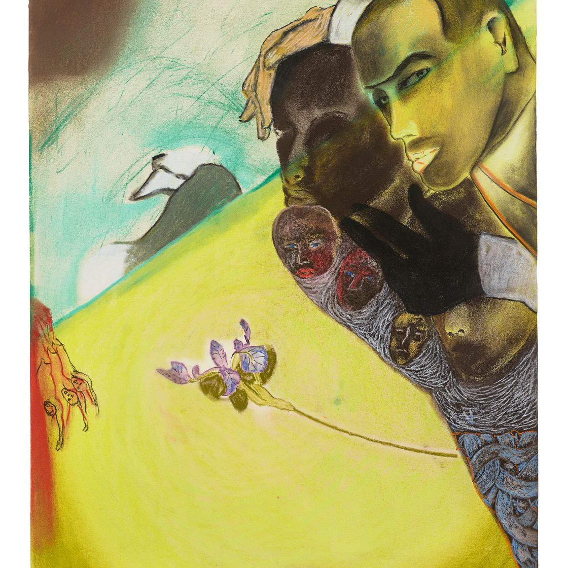 Francesco Clemente — Три мертвых солдата