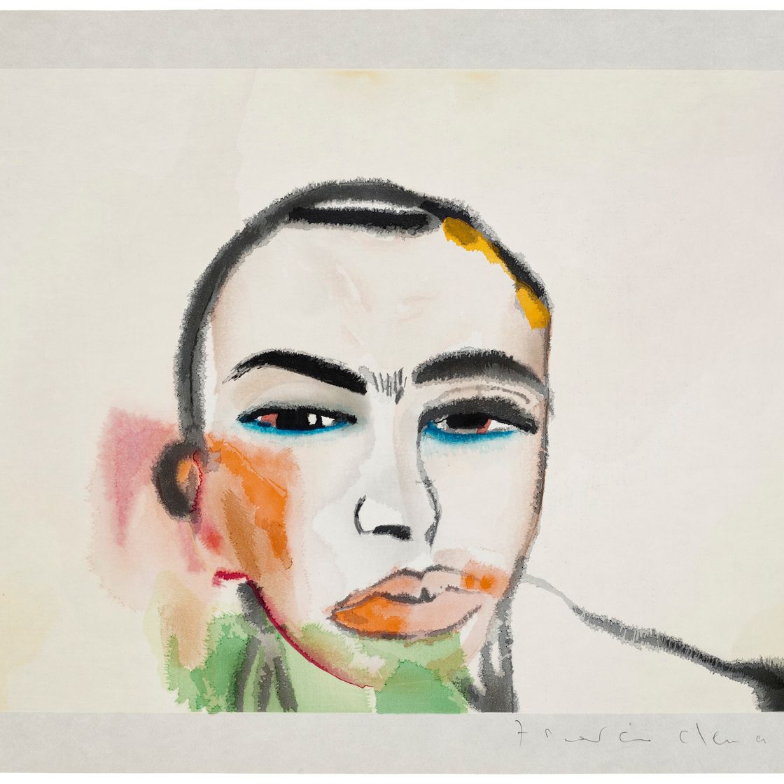 Francesco Clemente — Без названия (автопортрет)