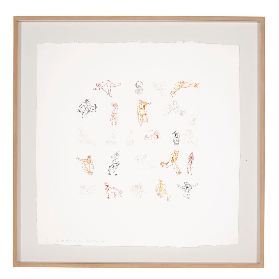Francesco Clemente — Две гравюры художника, изображение 4