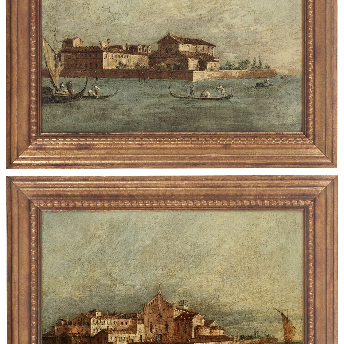 Francesco Guardi — Венеция, Изола Сан-Лаззаро-дельи-Армени; Венеция, Изола Сант-Элена