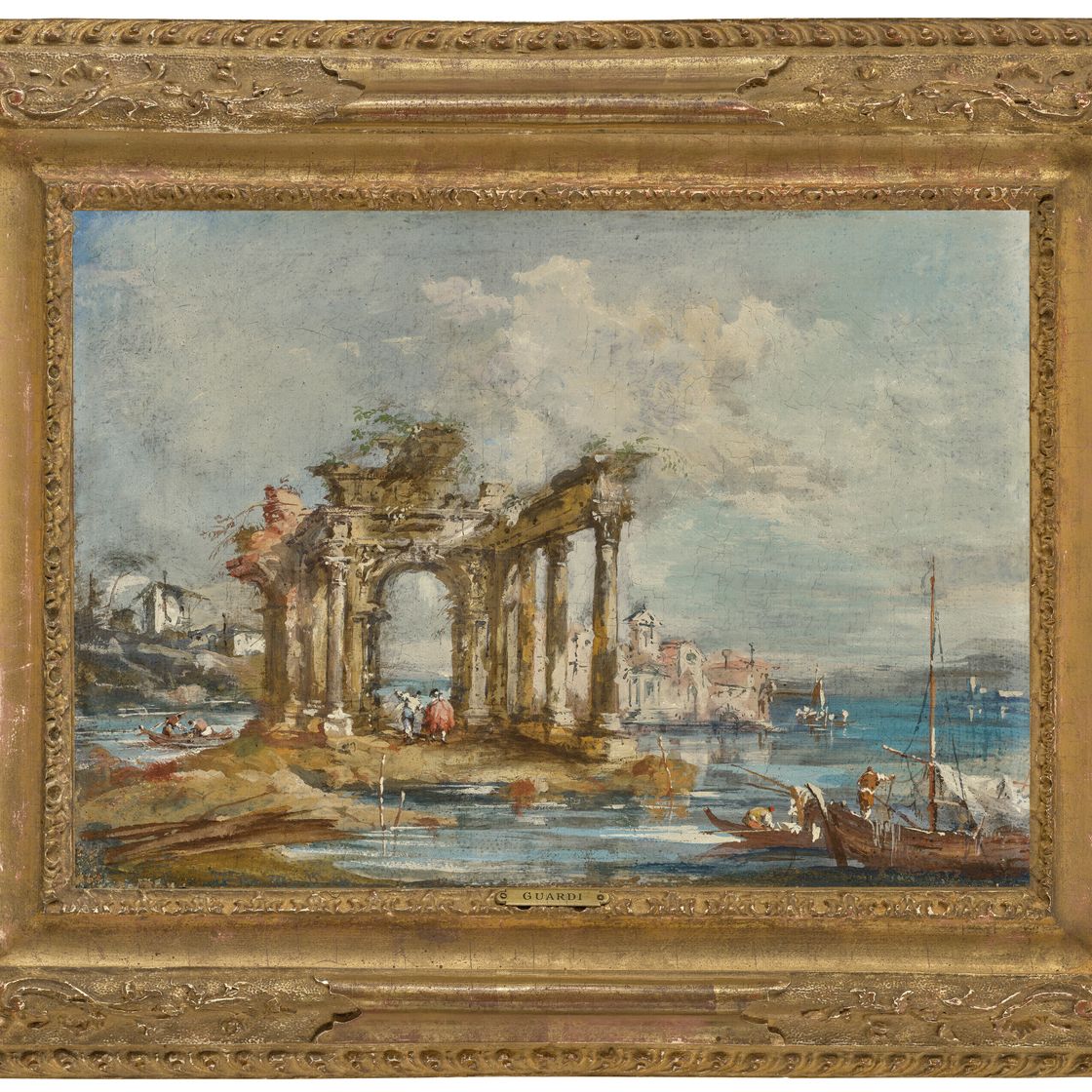 Francesco Guardi — Архитектурные капризы классических развалин Венецианского залива, изображение 2