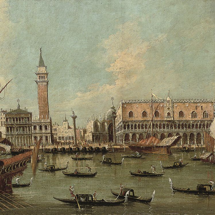 Francesco Guardi — Моло, Венеция, из Бачино ди Сан-Марко