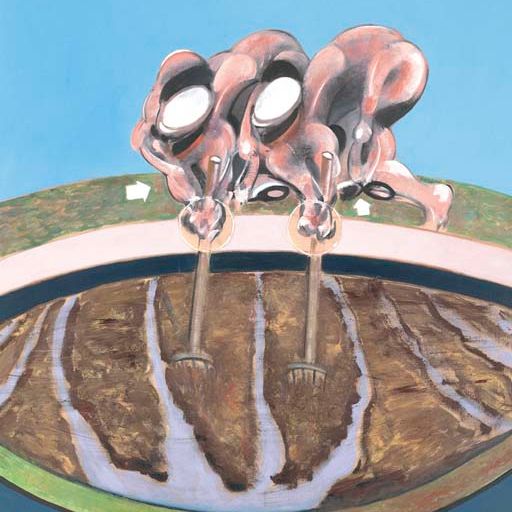 Francis Bacon — Двое мужчин работают в поле