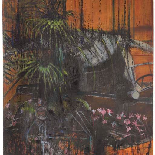 Francis Bacon — Пейзаж с автомобилем