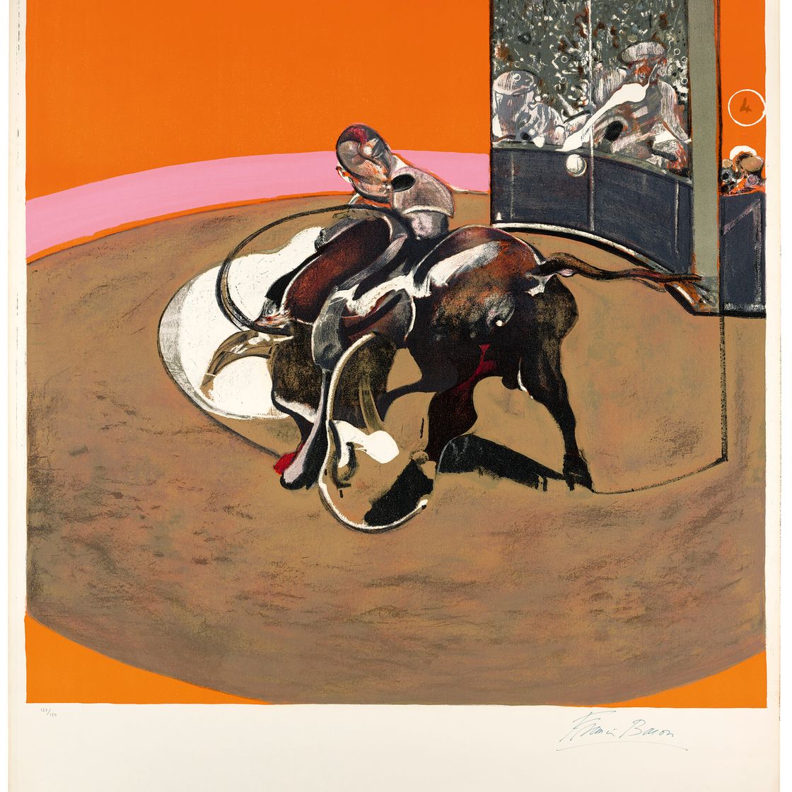 Francis Bacon — Этюд для корриды, после подготовки к корриде № 1, 1969