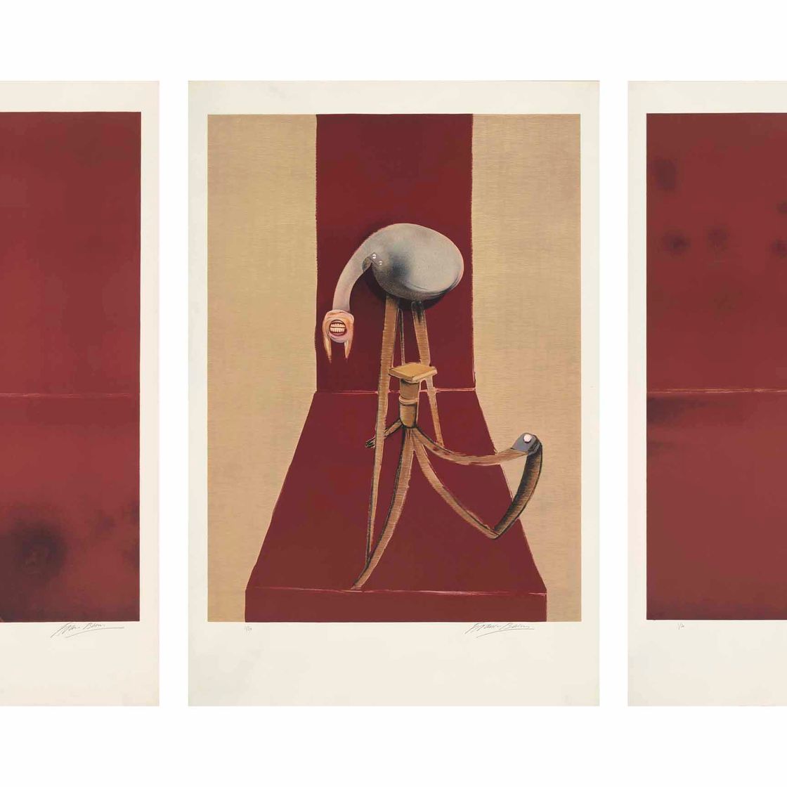Francis Bacon — Вторая версия, Триптих 1944 года (увеличенный вариант), изображение 1