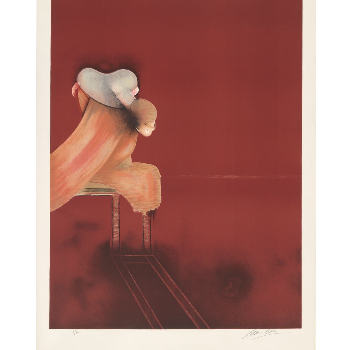 Francis Bacon — Вторая версия, Триптих 1944 года (увеличенный вариант), изображение 2