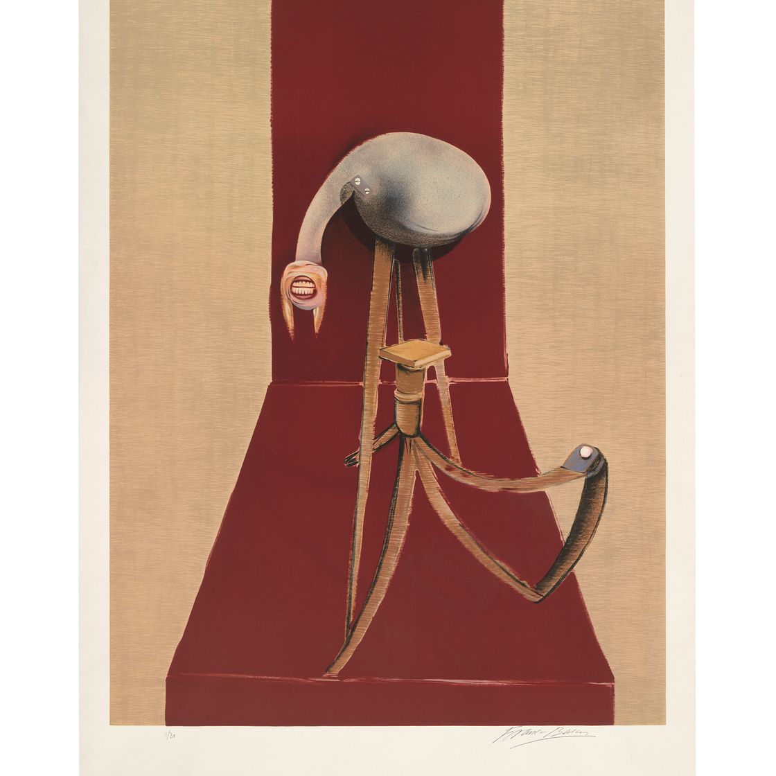 Francis Bacon — Вторая версия, Триптих 1944 года (увеличенный вариант), изображение 3