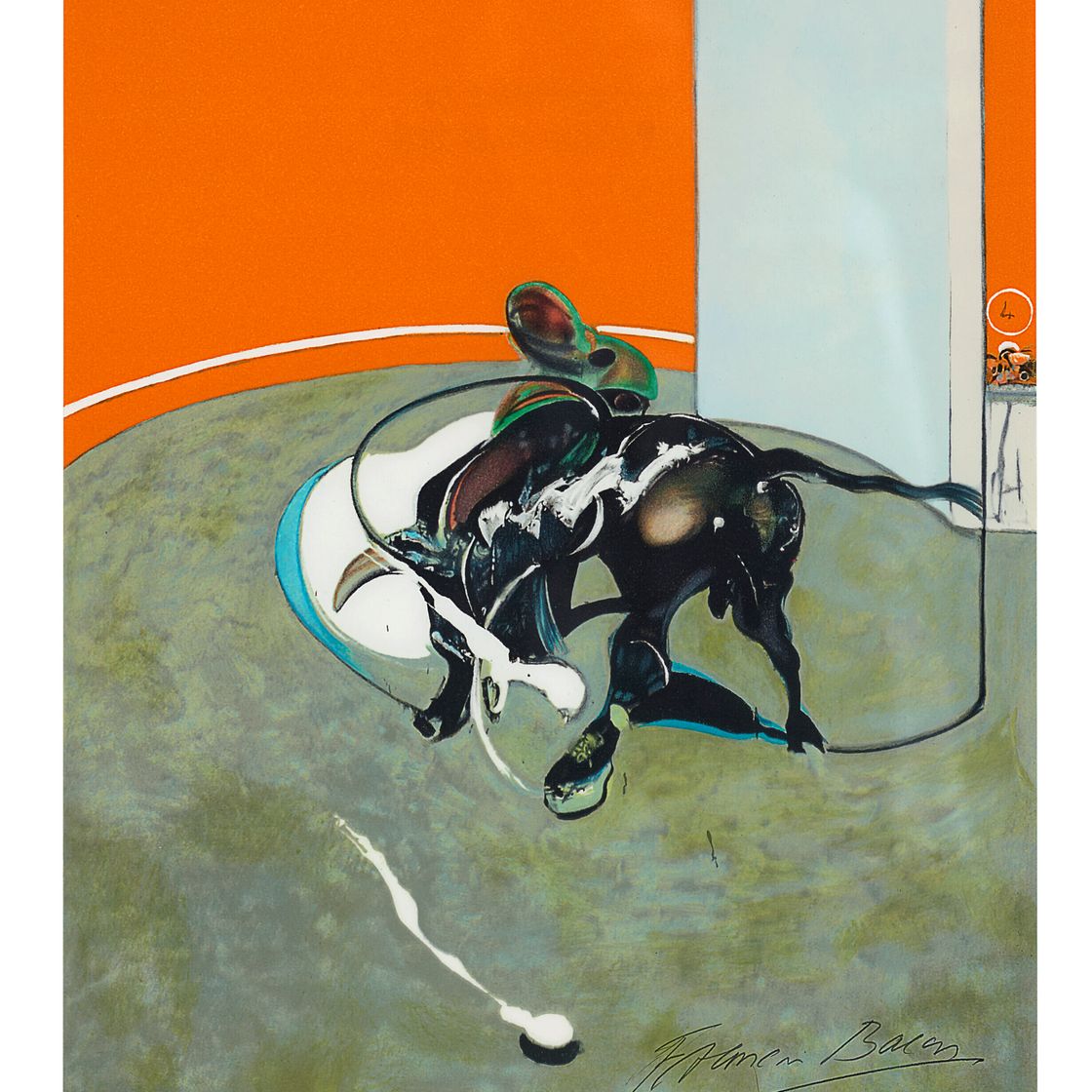 Francis Bacon — Этюд для корриды № 2 из "Мира тавромахи" ("Зеркало корриды"), изображение 2