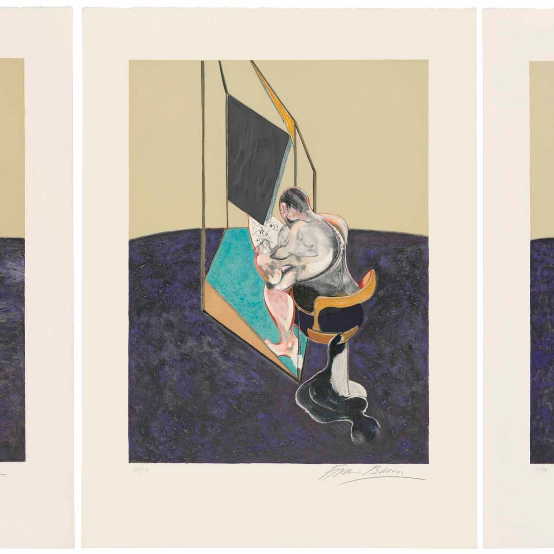 Francis Bacon — Три исследования мужской спины, изображение 1