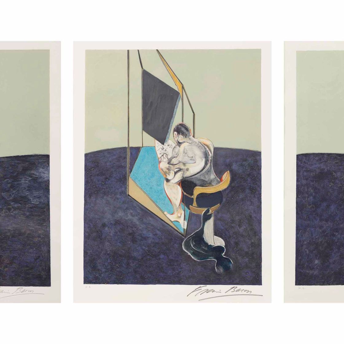 Francis Bacon — Три исследования мужской спины, изображение 1