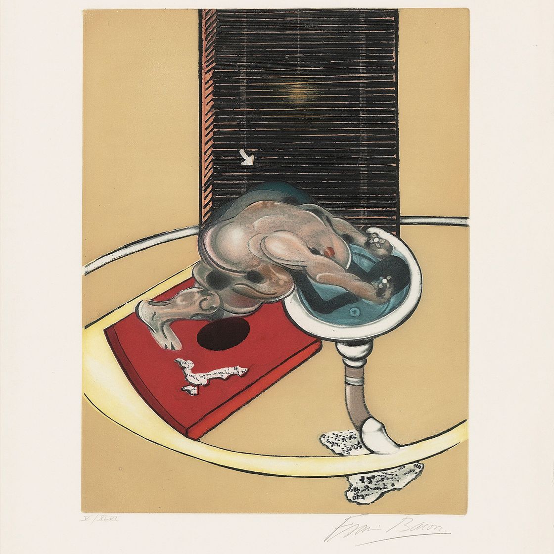 Francis Bacon — Фигура у умывальника