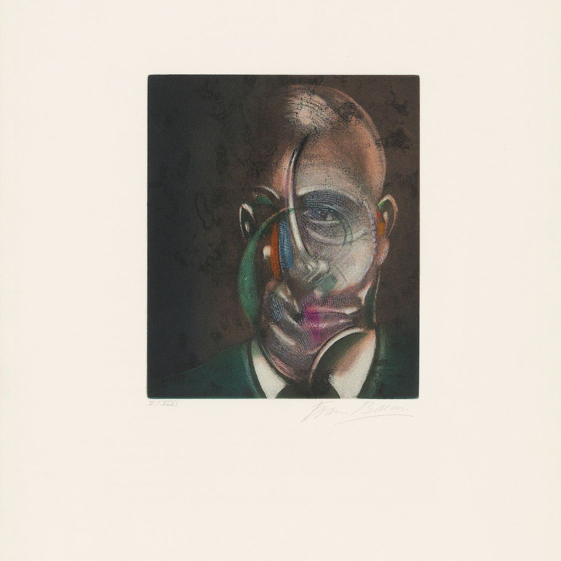 Francis Bacon — Портрет Мишеля Лейриса