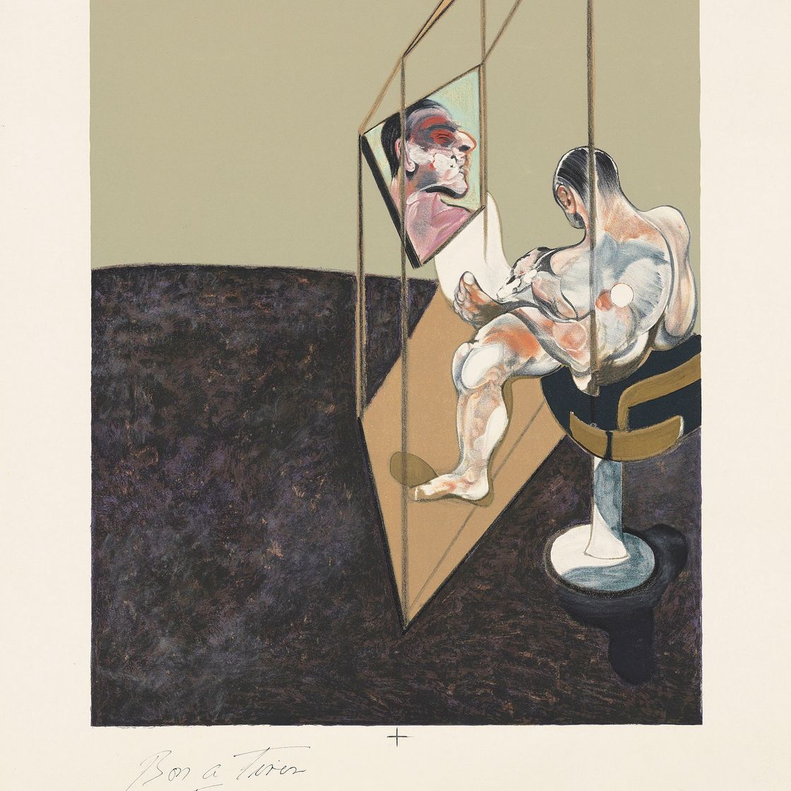 Francis Bacon — Правая панель, из: Трех исследований мужской спины