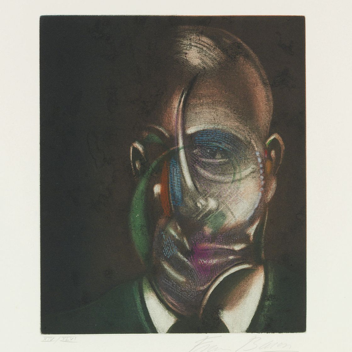 Francis Bacon — Портрет Мишеля Лейриса из "Реквиема по окончанию времен"