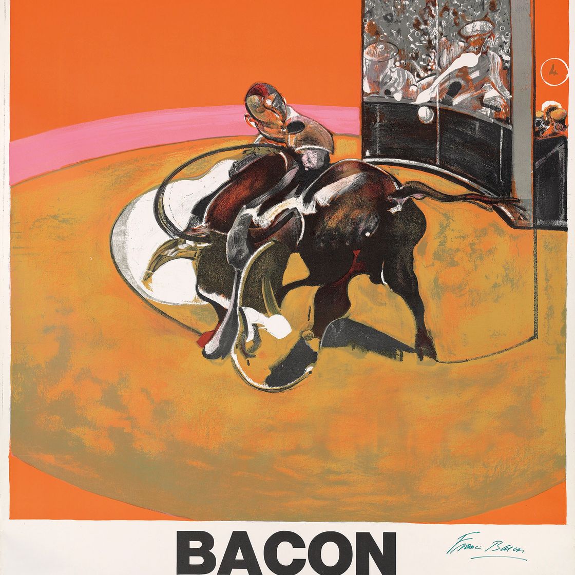Francis Bacon — Бекон, Гранд-Пале, Париж (афиша выставки)