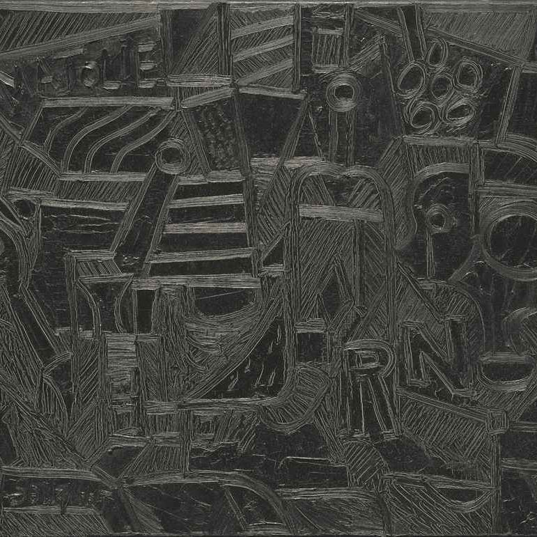 Francis Newton Souza — Натюрморт в черном - 1965