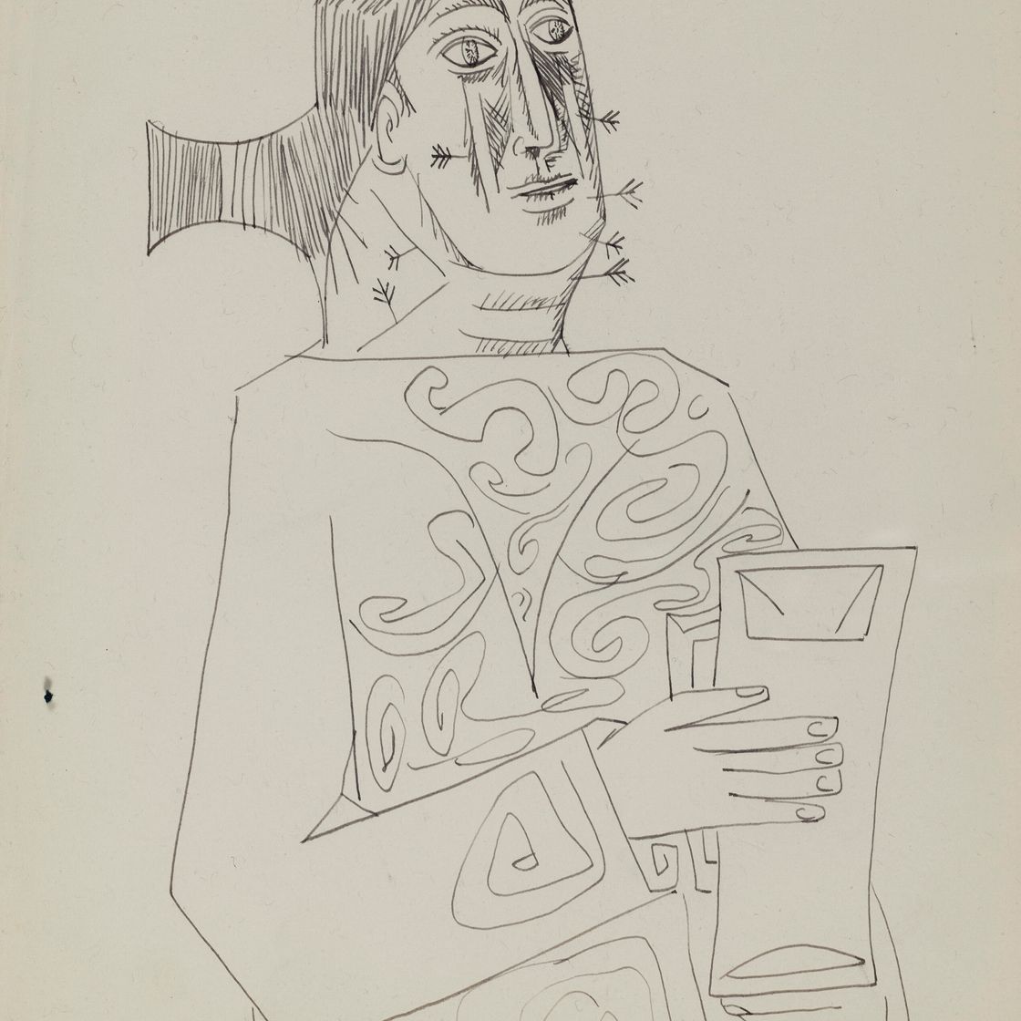 Francis Newton Souza — Без названия (Дама с кувшином); Без названия (Святой Себастьян), изображение 2