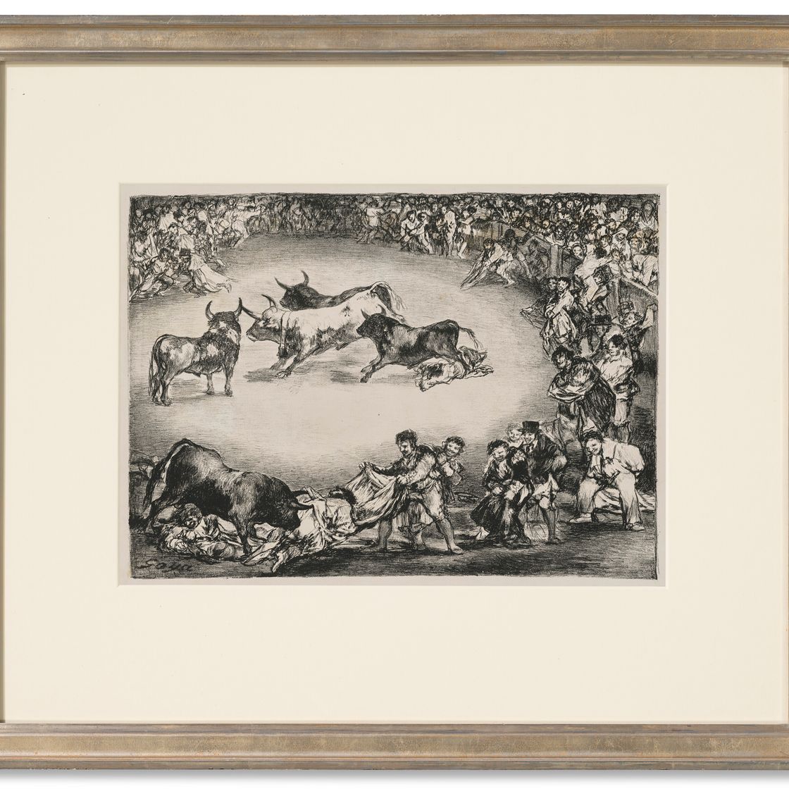 Francisco Goya — Чемпионат Испании (Испанское развлечение), от: The Bulls of Bordeaux, изображение 2
