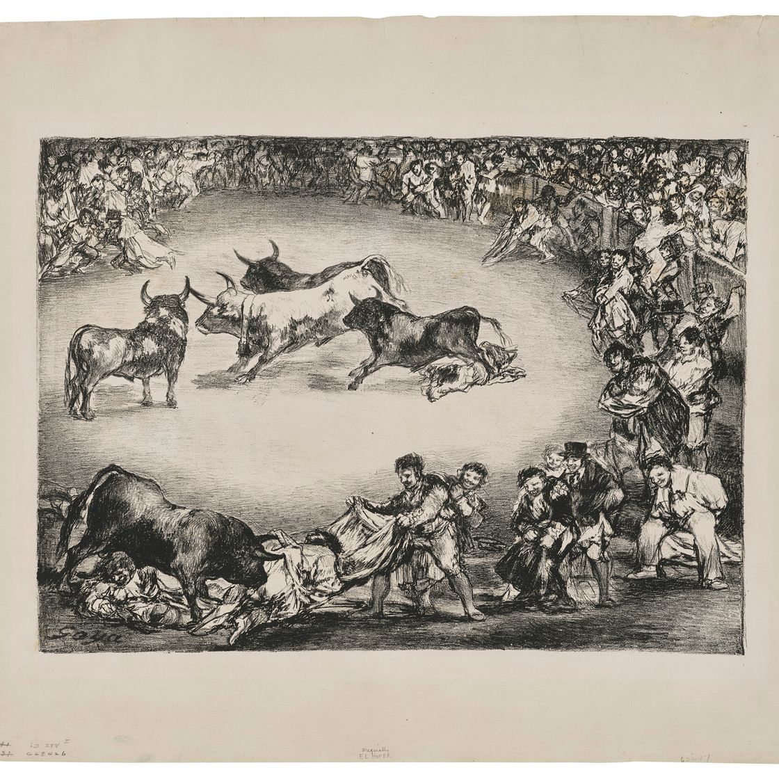 Francisco Goya — Чемпионат Испании (Испанское развлечение), от: The Bulls of Bordeaux, изображение 3