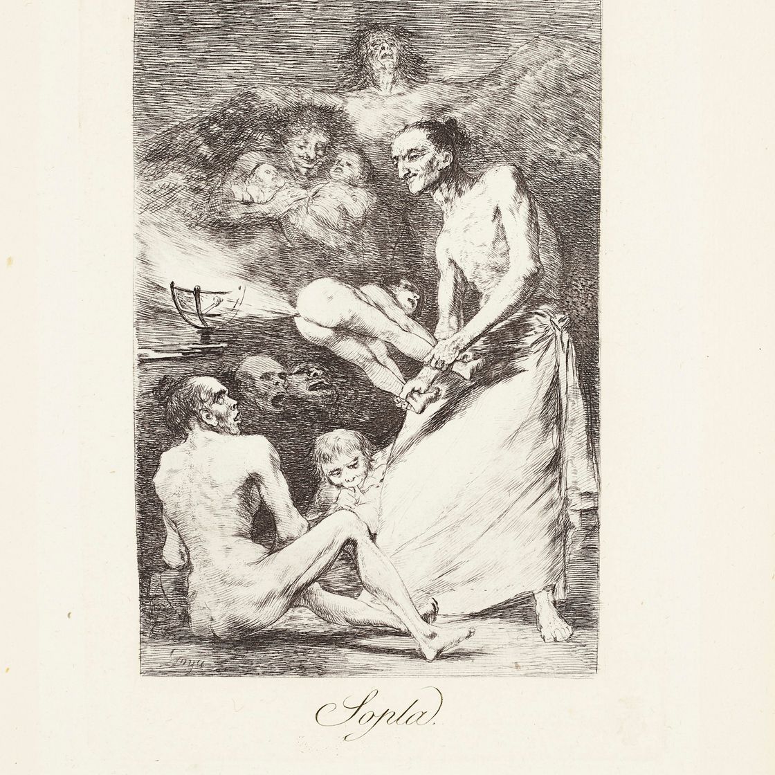 Francisco Goya — Удар (Сопла) Фото 69 от: Los Caprichos