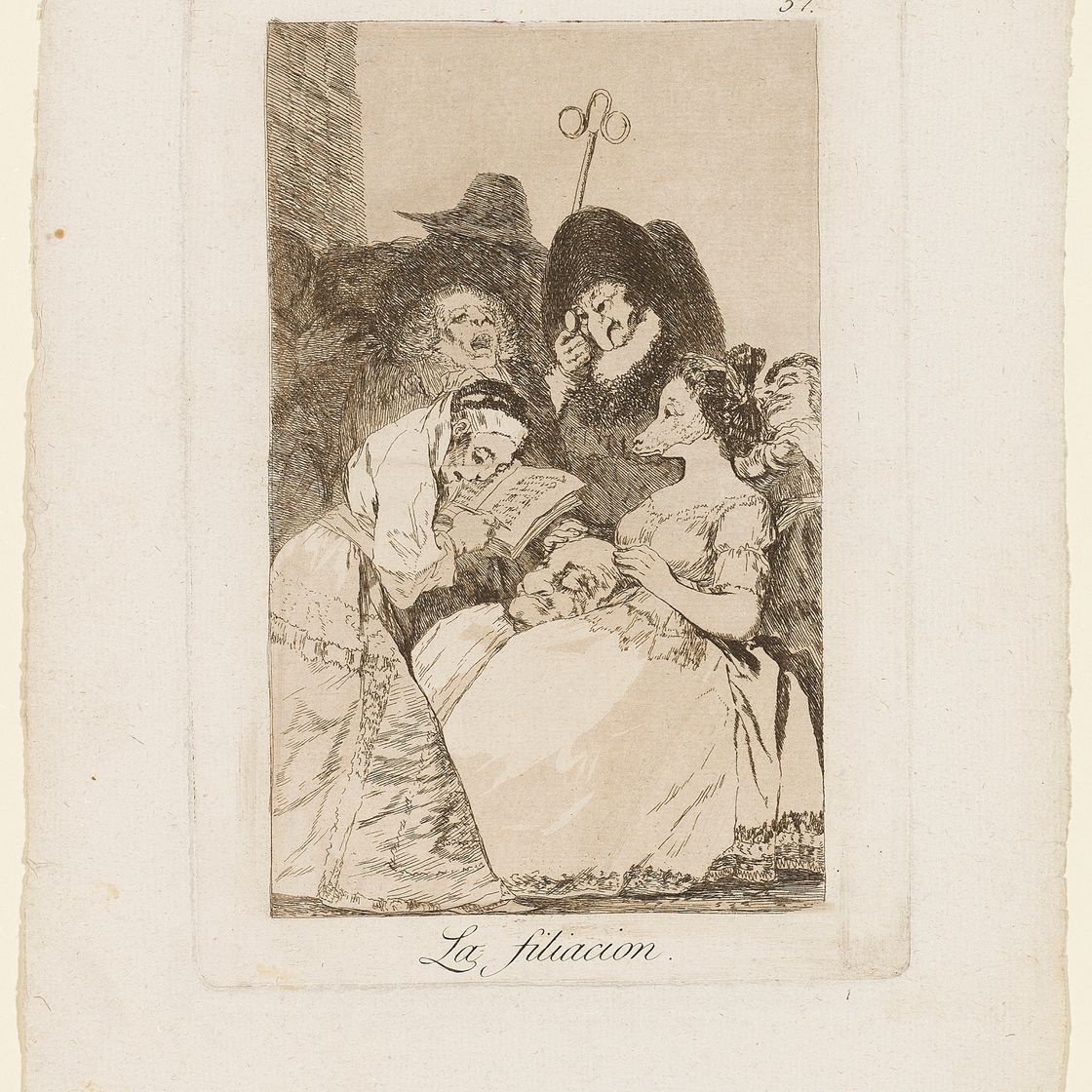 Francisco Goya — Семь пластинок от: Los Caprichos (Н. 63, 83, 84, 92, 95, 102, 114), изображение 5