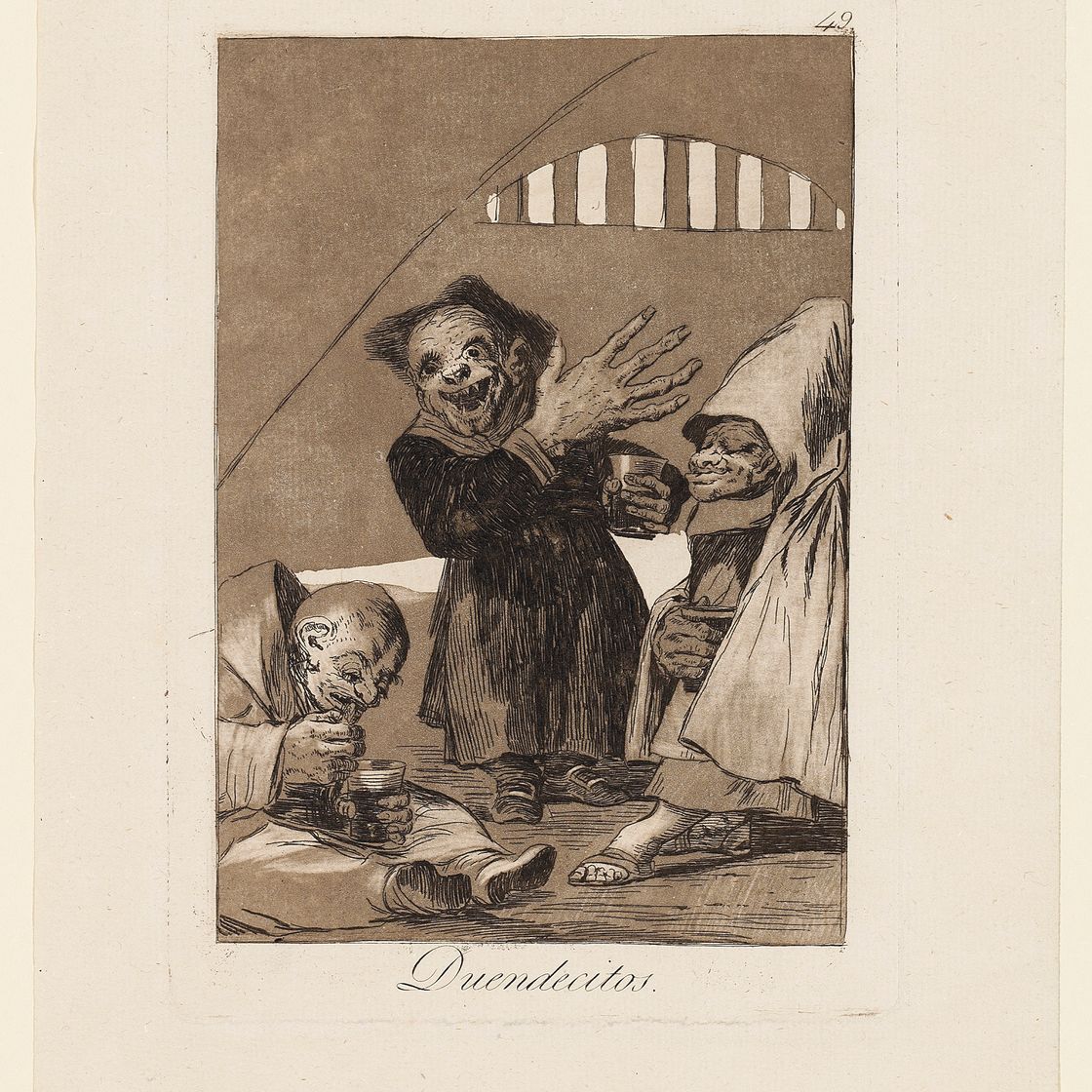 Francisco Goya — Семь пластинок от: Los Caprichos (Н. 63, 83, 84, 92, 95, 102, 114), изображение 6