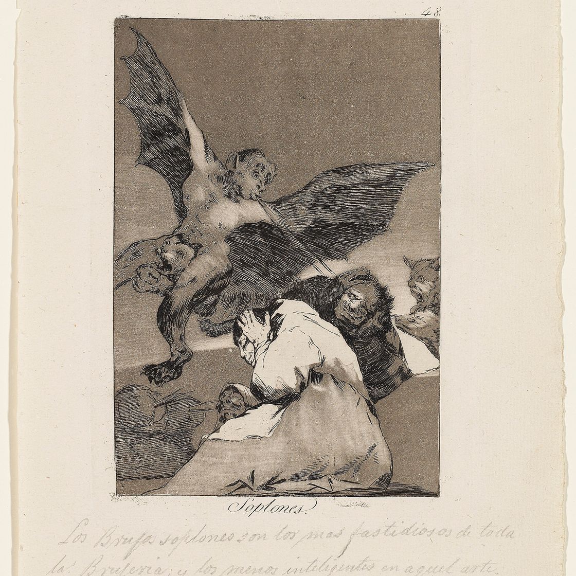 Francisco Goya — Семь пластинок от: Los Caprichos (Н. 63, 83, 84, 92, 95, 102, 114), изображение 7