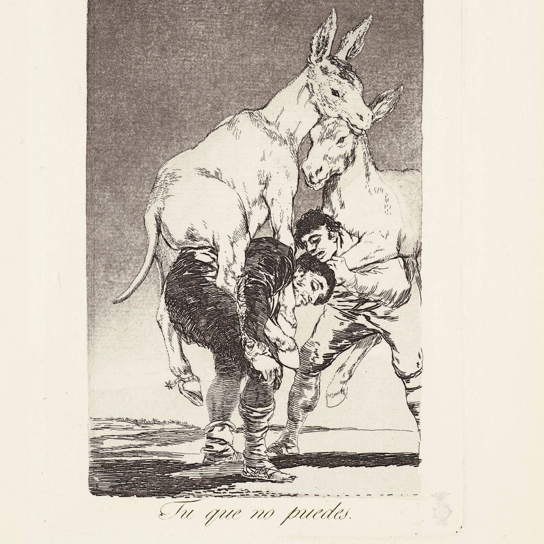 Francisco Goya — Ты, который не может (Тебе не нужно ничего делать) Фото 42 из "Лос Капричос"