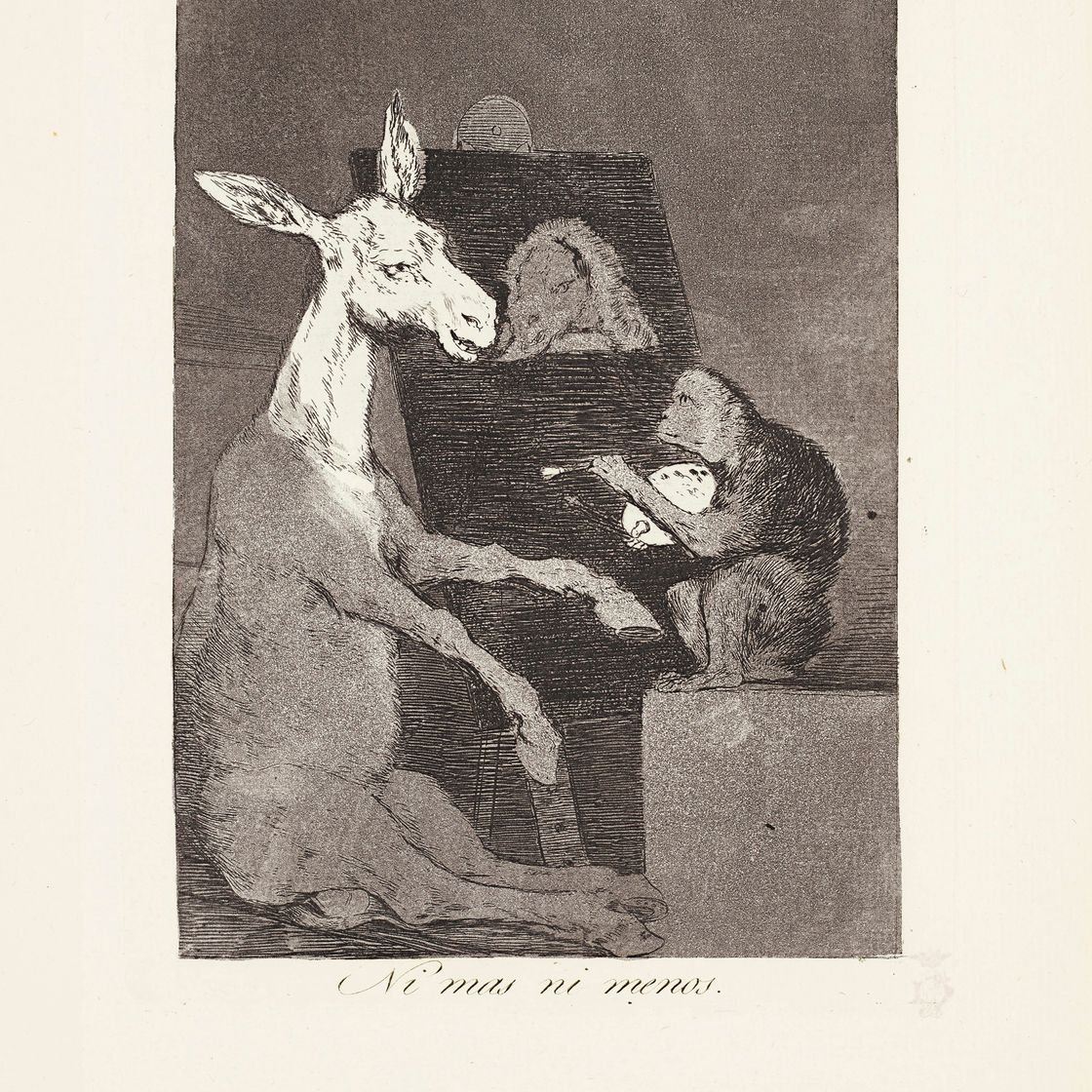 Francisco Goya — Ни больше, ни меньше (Ni mas ni menos) Фото 41 из: Los Caprichos