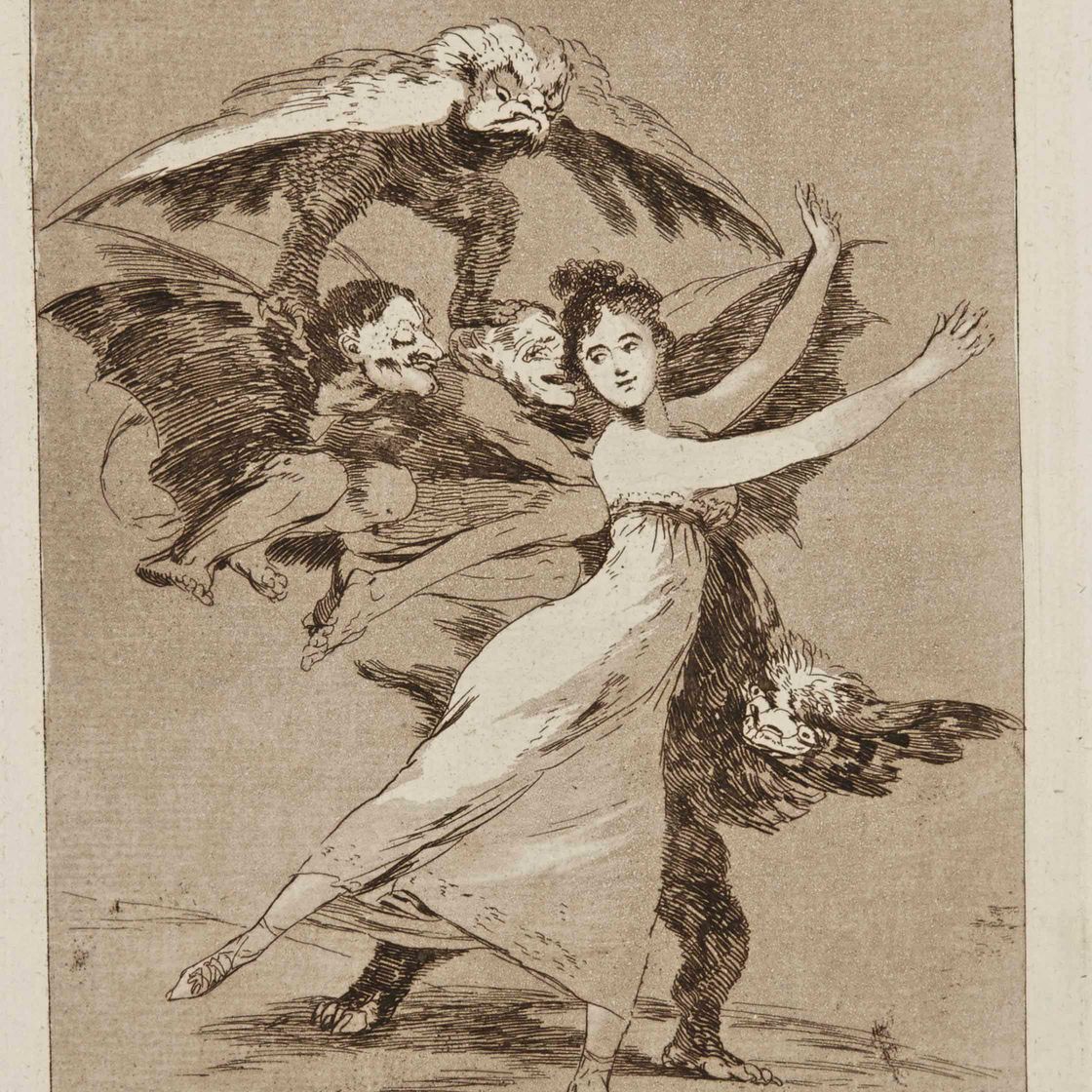 Francisco Goya — Никаких побегов, фото 72 из Лос-Капричос (Дельтейл, 109; Харрис, 107), изображение 1