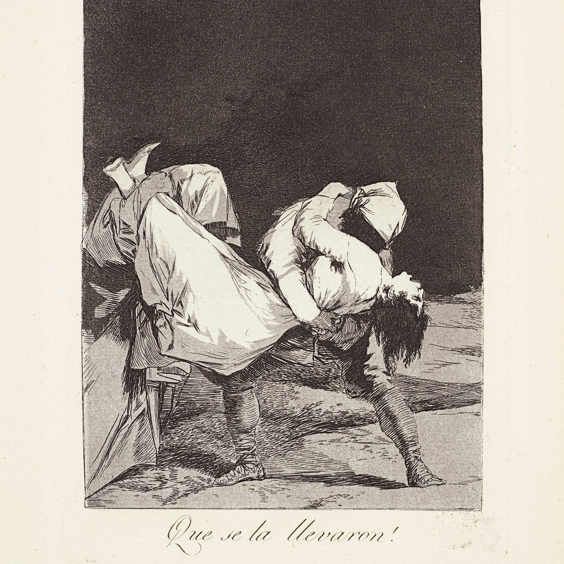 Francisco Goya — Они унесли ее! (Что это за леварон!) Фото 8 из "Лос Капричос"