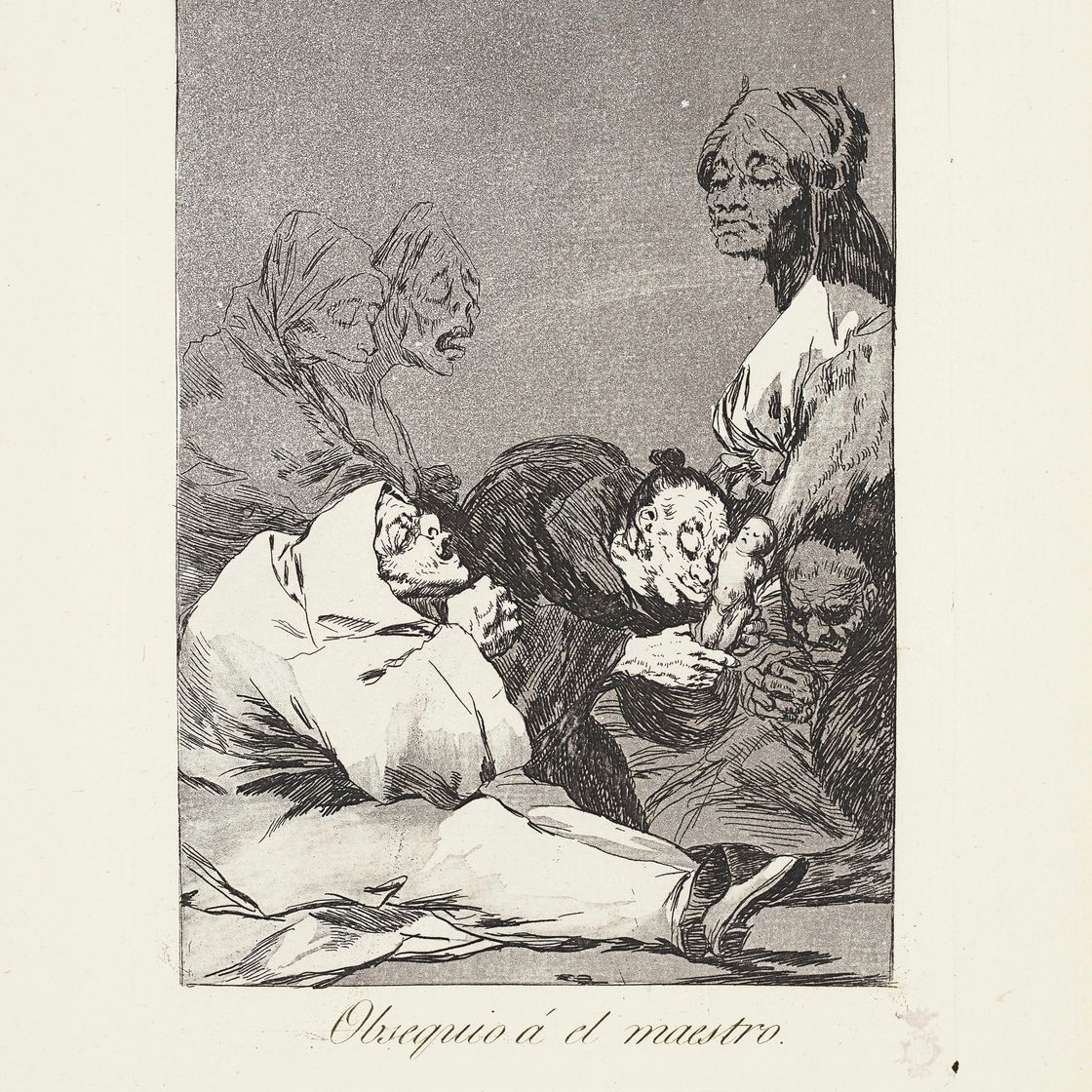 Francisco Goya — Три тарелки от: Los Caprichos (15, 47 и 57), изображение 2