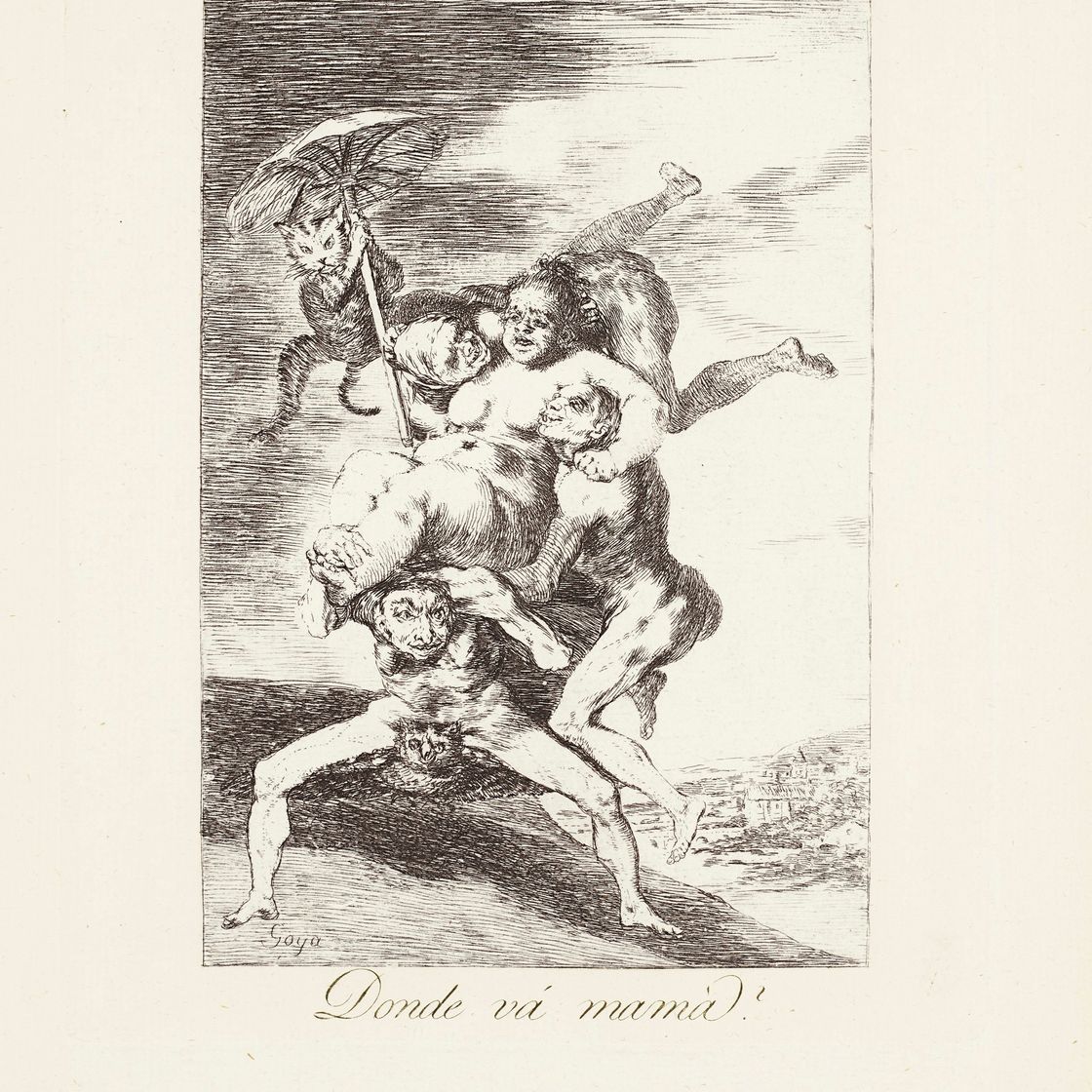 Francisco Goya — Куда идет мама (надеюсь, ты мама?) Фото 65 из Лос-Капричос