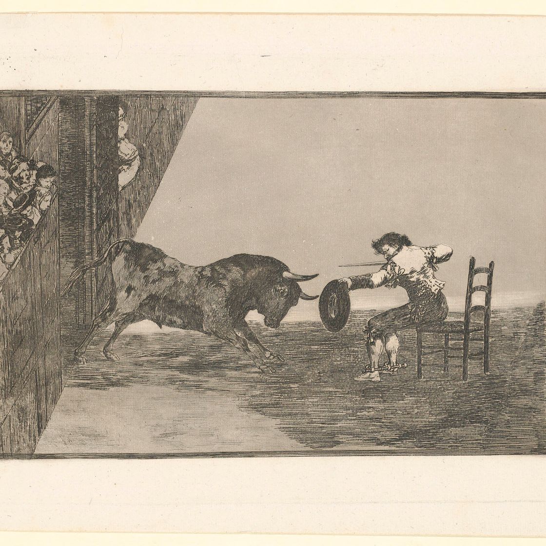 Francisco Goya — Пять тарелок от: La Tauromaquia (Д. 232, 240, 241, 245, 250; Х. 212, 220, 221, 225, 230), изображение 5