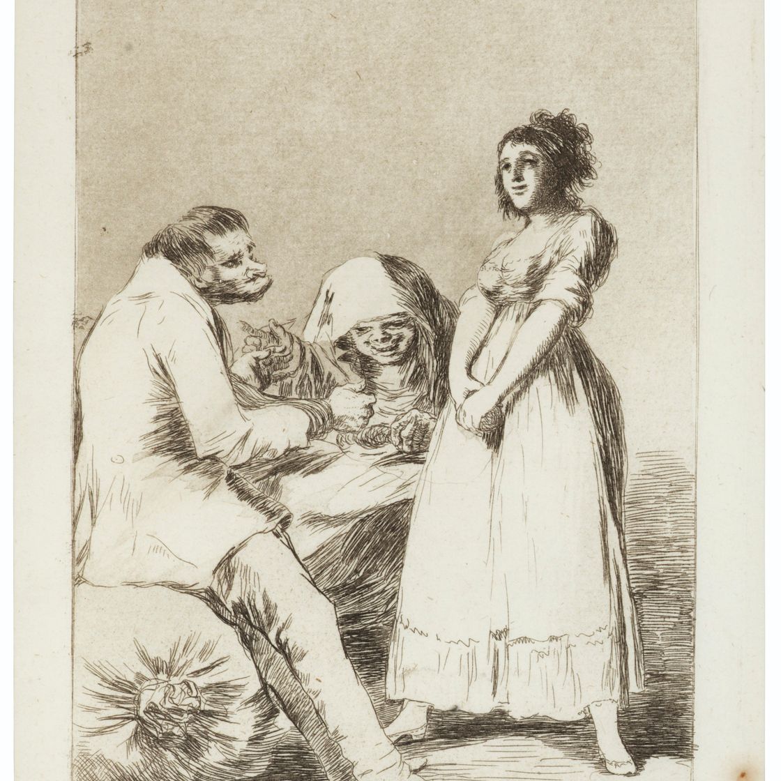 Francisco Goya — Три тарелки, от: Los Caprichos, изображение 3