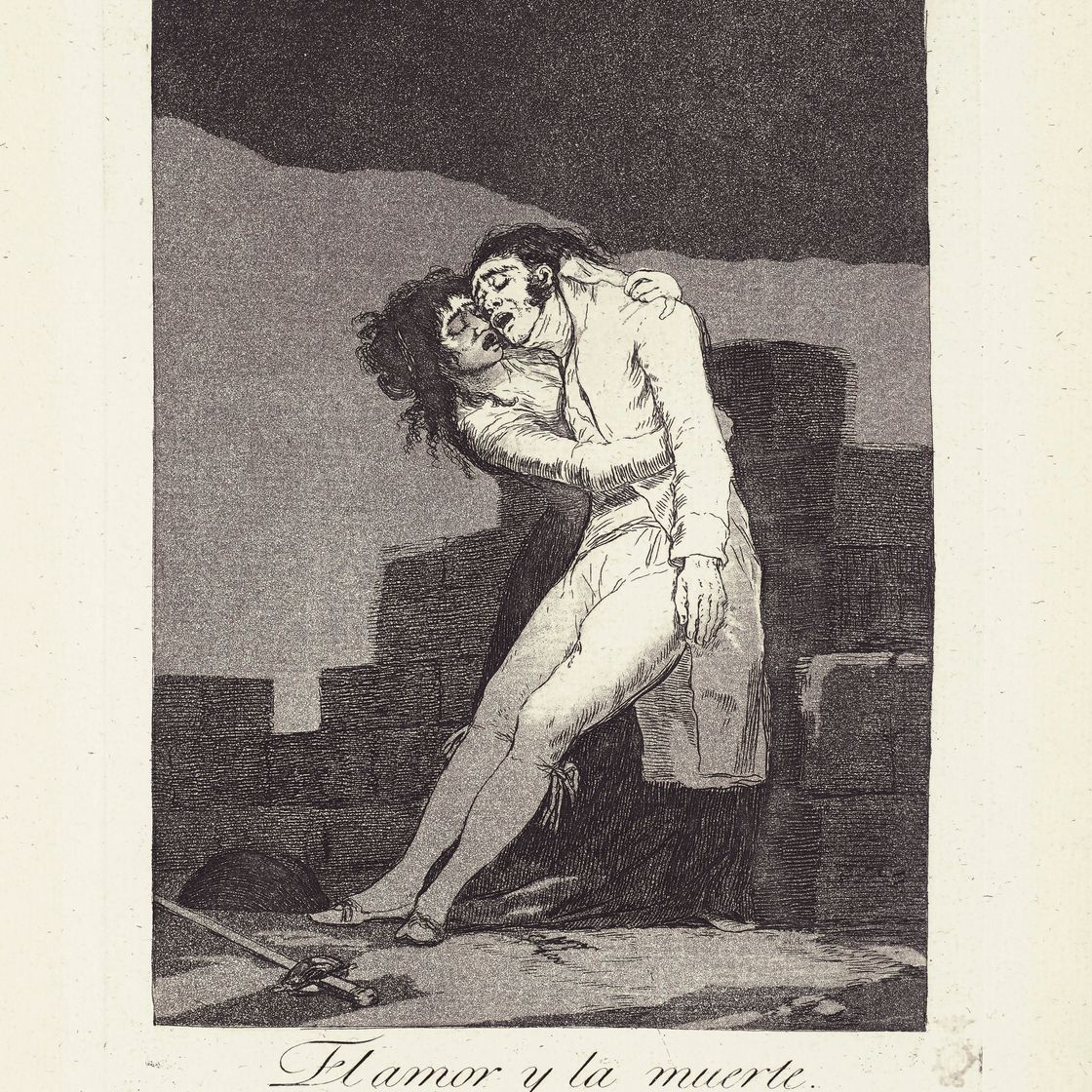 Francisco Goya — Любовь и смерть (El amor y la muerte) Фото 10 от: Los Caprichos