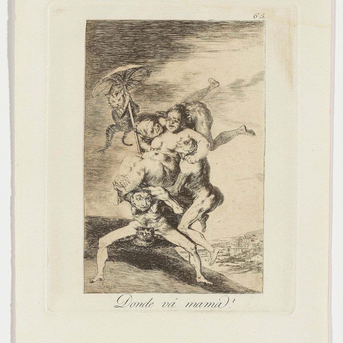 Francisco Goya — Три тарелки, от: Los Caprichos, изображение 3