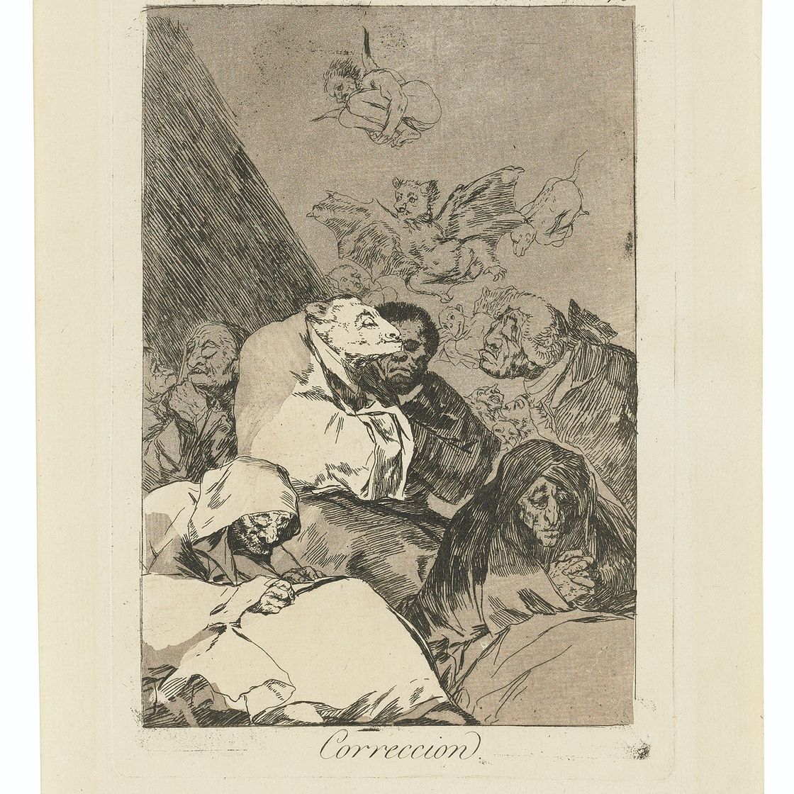 Francisco Goya — Четыре тарелки, от: Los Caprichos, изображение 2